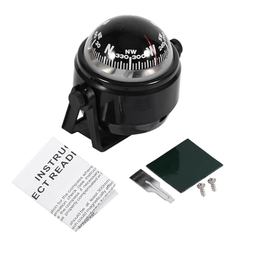 VGEBY Bussola Regolabile Navigazione Voyager Staffa per Auto Barca Camion ( Colore : Nero )...