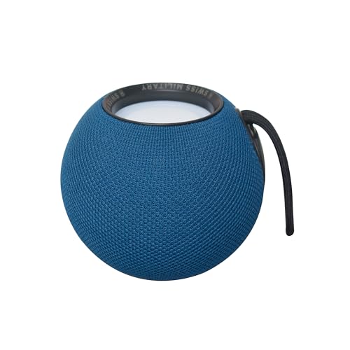 Image of Swiss Military Musica Blue Wireless Bluetooth Speaker, Bluetooth 5.0, 8W Output USB /TF Card /FM /BT /TWS Play Modes, Portable Design, Rich Sound & Deep Bass, Ideal for Home, Travel & Outdoor Use