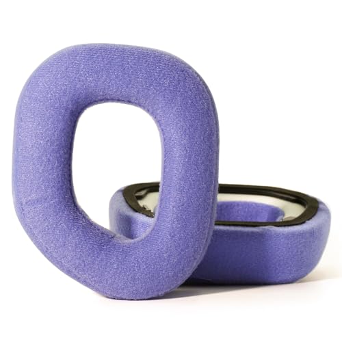 Velour Earpads para Corsair HS80 Max HS80 RGB Wireless Headsets - Morado | para Corsair HS80 Wired Gaming Headset, Cojín de oído de franela suave, Funda de espuma gruesa para aislamiento de ruido, comodidad para juegos durante todo el día miniatura 1