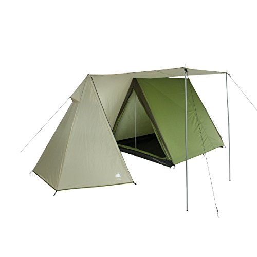 10T Komfortables Zelt 3 Personen - Wasserdichtes Campingzelt mit Vorraum, Leicht Aufbaubar, Inklusiv Tragetasche, Naturfreundliches Outdoor Hauszelt