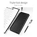 Nursing Clipboard Foldable Handheld Folders Portable Writing Board 3 Layers Secure Paper Grip for Ducuments Office Supplies for Doctors Students - Black