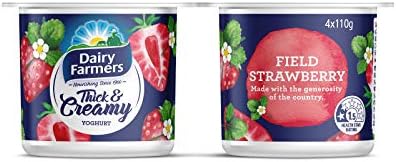 Dairy Farmers Dairy Farmers Strawberry Yoghurt - Chilled, 4 x 110g 1