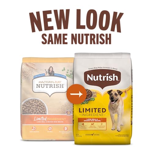 Nutrish Limited Ingredient Dry Dog Food, 14 lb. Bag, (Rachael Ray) | Made with Lamb Meal & Brown Rice, No Added Corn, Soy or Wheat, Omega-6 Fatty Acids Help Support Healthy Skin & Coat - image 2