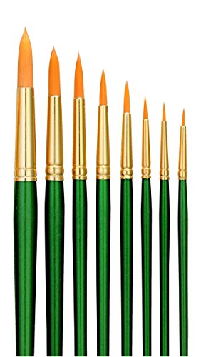 True Flow Optimum Golden Taklon Round Brush, Size 12 - Pack of 3