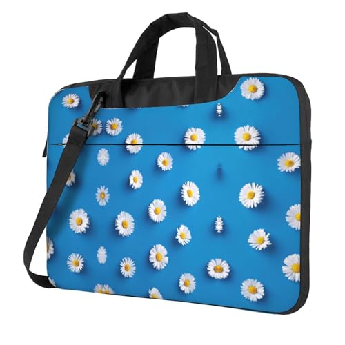 Bolso de hombro para laptop White Daisy ideal para ir a la oficina o universidad