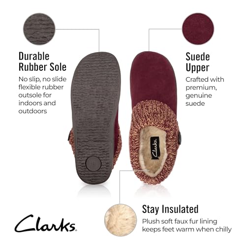 Image of Clarks Women's Knit Scuff Slipper