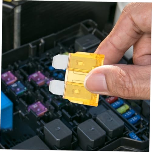 NUOBESTY 100 fusibles tipo cuchilla para autos, camiones y motocicletas, reemplazo automotriz miniatura 6