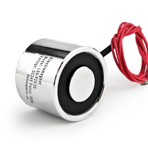 Électroaimant solénoïde LSD-P25/20 DC 12V 24V cylindrique - 2