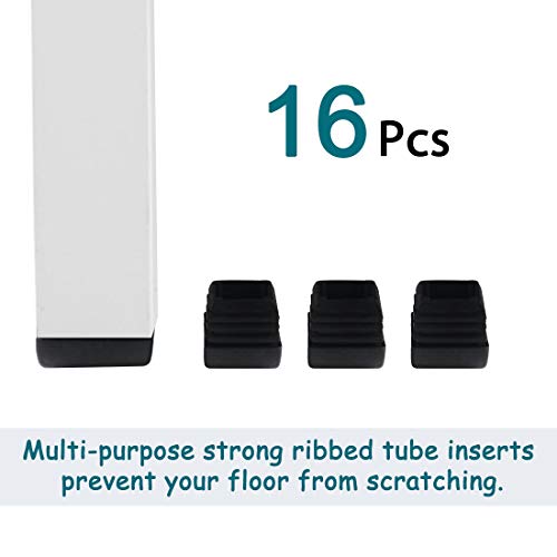 Cubierta de plástico Uxcell de 20 mm para sillas de comedor y hogar sin ruidos 8