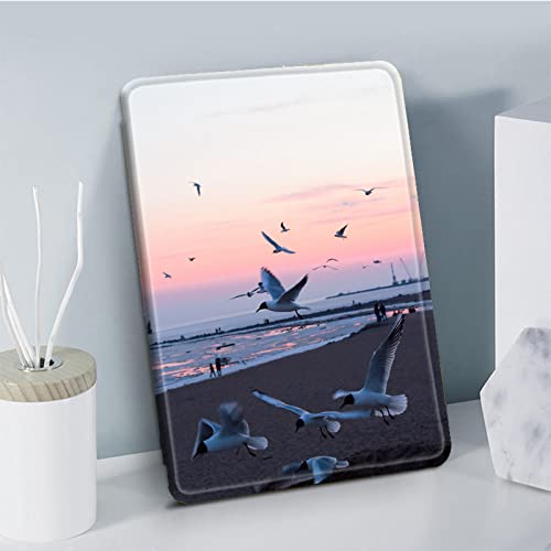 Coque Intelligente - Motif De Pigeon De Mer Couverture Magnétique pour 2021 Tout Nouveau Kindle Paperwhite 5 4 3 2 1 2018 10E 11E Génération 2019 Edition 6,8 Pouces Étui De Protection Funda, pour Cover