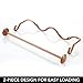 mDesign Versatile Metal Wall Mount Paper Towel Holder & Dispenser, Mounts to Walls or Under Cabinets - for Kitchen, Pantry, Utility Room, Laundry and Garage Storage - 2 Piece Design - Copper