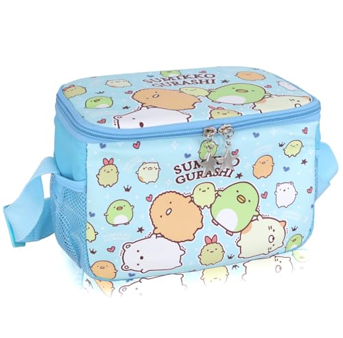 Roffatide Anime Sumikko Gurashi Lunch Bag für Frauen Männer Leakproof White Bear Lunch Box Großes Fach Tote Tokage Eidechse Lunch Container für Arbeitsreise Blau Roffatide Anime Sumikko Gurashi Lunch Bag für Frauen Männer Leakproof White Bear Lunch Box Großes Fach Tote Tokage Eidechse Lunch Container für Arbeitsreise Blau