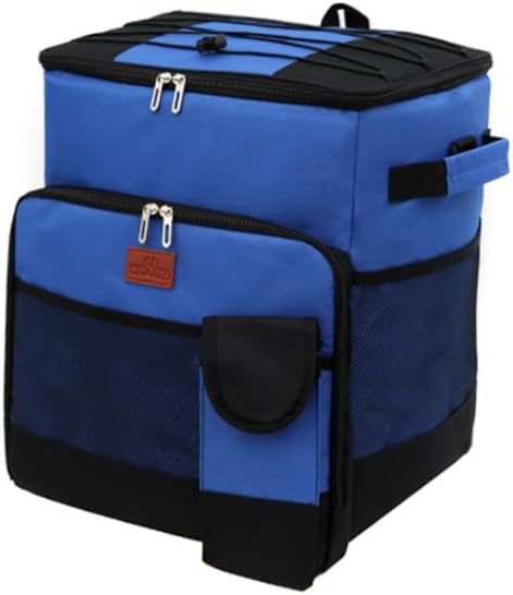 MAXBA Picnic Travel Cooler on Wheels-Leak-Proof Cooler-for Beach Camping Patio Trips Outdoor Hiking Barbecue Outdoor Activities/Gray 35l, navy blue