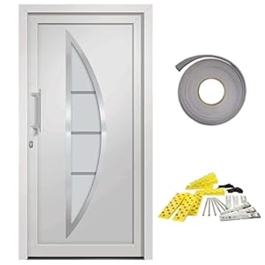 Kangmusi 279204 Aluminium-Eingangstür 108x208 cm