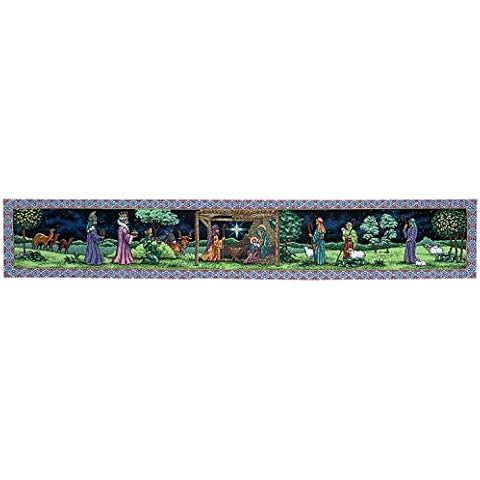 Manual Woodworkers & Weavers Table Tapestry Runner, First Christmas Cover