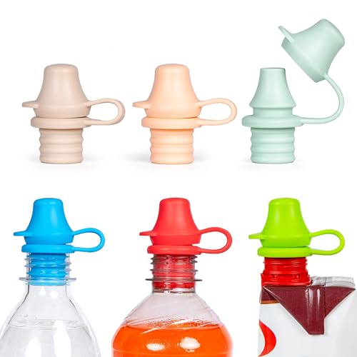Kiddikap Original Spill Proof Water Bottle Topper 6 Pack