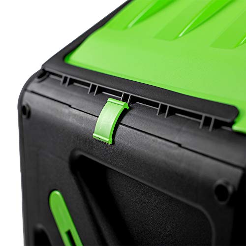 UPP Trommel-Komposter 70 L | Schnellkomposter, Composter für Bio- und Garten-Abfälle | Gartenkomposter inkl. interne Belüftung - beschleunigt Herstellung von Kompost, Bio-Dünger | schwarz-grün - Image 6