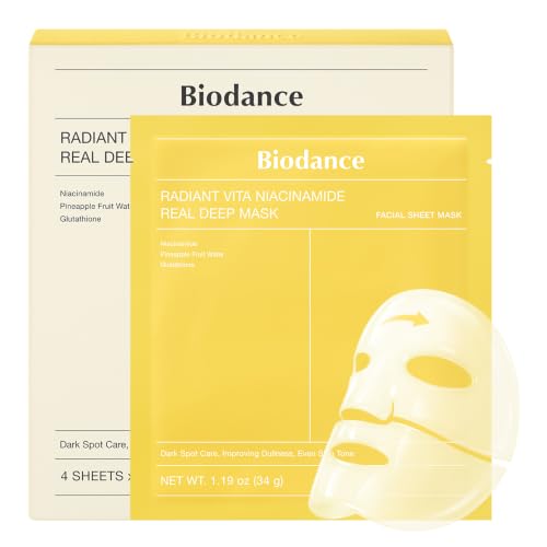 BIODANCE Radiant Vita Niacinamid Real Deep, Hydrogel-Gesichtsmask...