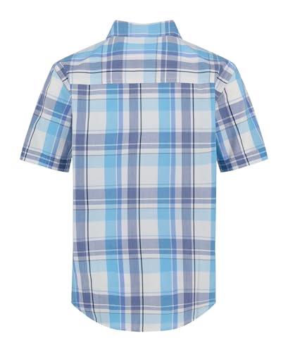 Image of Nautica Boys Short Sleeve Woven Button-Down Shirt. Light Weight & Breathable