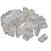 Generic 006104 RJ45 CAT5 Crystal Network Modular Connector Plug 8P8C, 50 Pieces