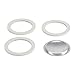 Price comparison product image Bialetti 0800013 Blister Packaging 3 gaskets & Filter with 2 Cups, Silicone, White, 6.5 x 6.5 x 0.3 cm
