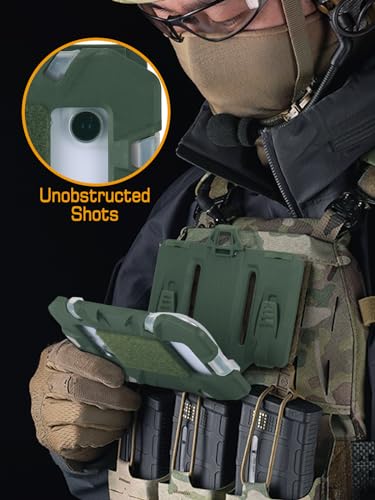 Image of Tactical Molle Plate Carrier Vest Phone Chest Mount Holder