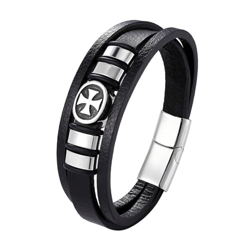 Bracelet Homme tendance et bracelets bijoux créatif croix pour look masculin