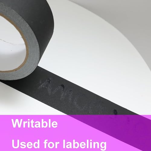 Image of Gaffer Tape-3 Inch x 30 Yard,Gaffers Tape Black,Rubber Adhesive Leaves No Residue,Waterproof,Multipurpose,Easy to Tear,Great for Concerts, Weddings or More