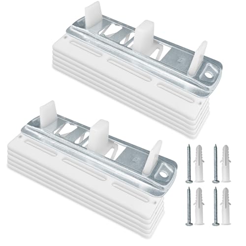 Sliding Closet Door Floor Guides with Carpet Risers Adjustable Closet Door Guides for Floor Compatible with Prime-Line N 6560 Fits 3/4 to 1-3/8 Doors (2 Pack)