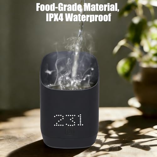 Image of Digital Coffee Bean Scale Cup with LED Display, High-Precision Espresso Scale & Digital Coffee Bean Scale with Cup, Smart Coffee Scale for Home Baristas,Black
