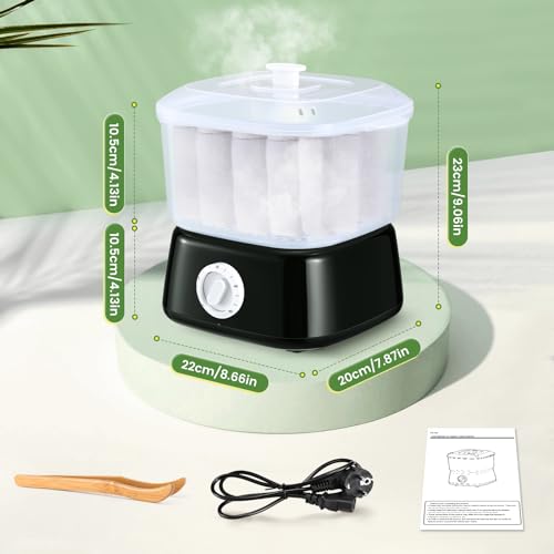 Cepolawa Handtuchwärmer, ästhetischer Handtuchwärmer mit Handtuchklemme in 10 Minuten, elektrischer Handtuchtrockner für Spa, Wohnzimmer, Rasur (schwarz)
