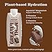 Greater Than Nutrient Hydration Beverage, Electrolyte Drink for Gut Health & Energy with Coconut Water, Vitamins, Gluten Free, Plant Based, Low Sugar, Cocoa Cream, 12 Pack