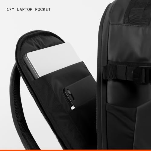 Hybrid Backpack 30L Black Waterproof Laptop Bag — 사진 4