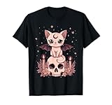 Cute Pastel Colors Bat Cat Animal on Skull Candles