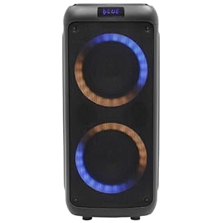 BoomTone DJ Boomaster 300 Enceinte Bluetooth Lumineuse LED Portable puissante 250W, Enceinte Karaoke, Bluetooth sans Fil, TWS, Rechargeable USB, Tuner, Lecteur USB/Carte SD. Télécommande fournie