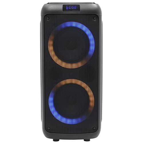 BoomTone DJ Boomaster 300 Enceinte Bluetooth Lumineuse LED Portable puissante 250W, Enceinte Karaoke, Bluetooth sans Fil, TWS, Rechargeable USB, Tuner, Lecteur USB/Carte SD. Télécommande fournie – Image 3