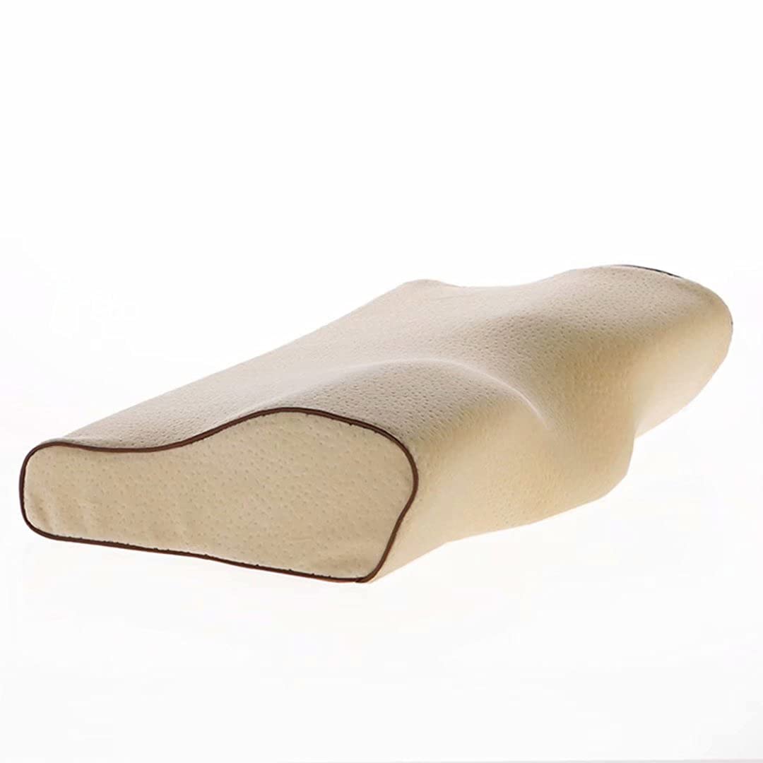 HGTRH Gel Top Memory Foam Pillow, Orthopedic Low Profile Pillow for Cervical Problems Odorless Ergonomic Hypoallergenic for Neck Pain Relief with Washable Pillowcase
