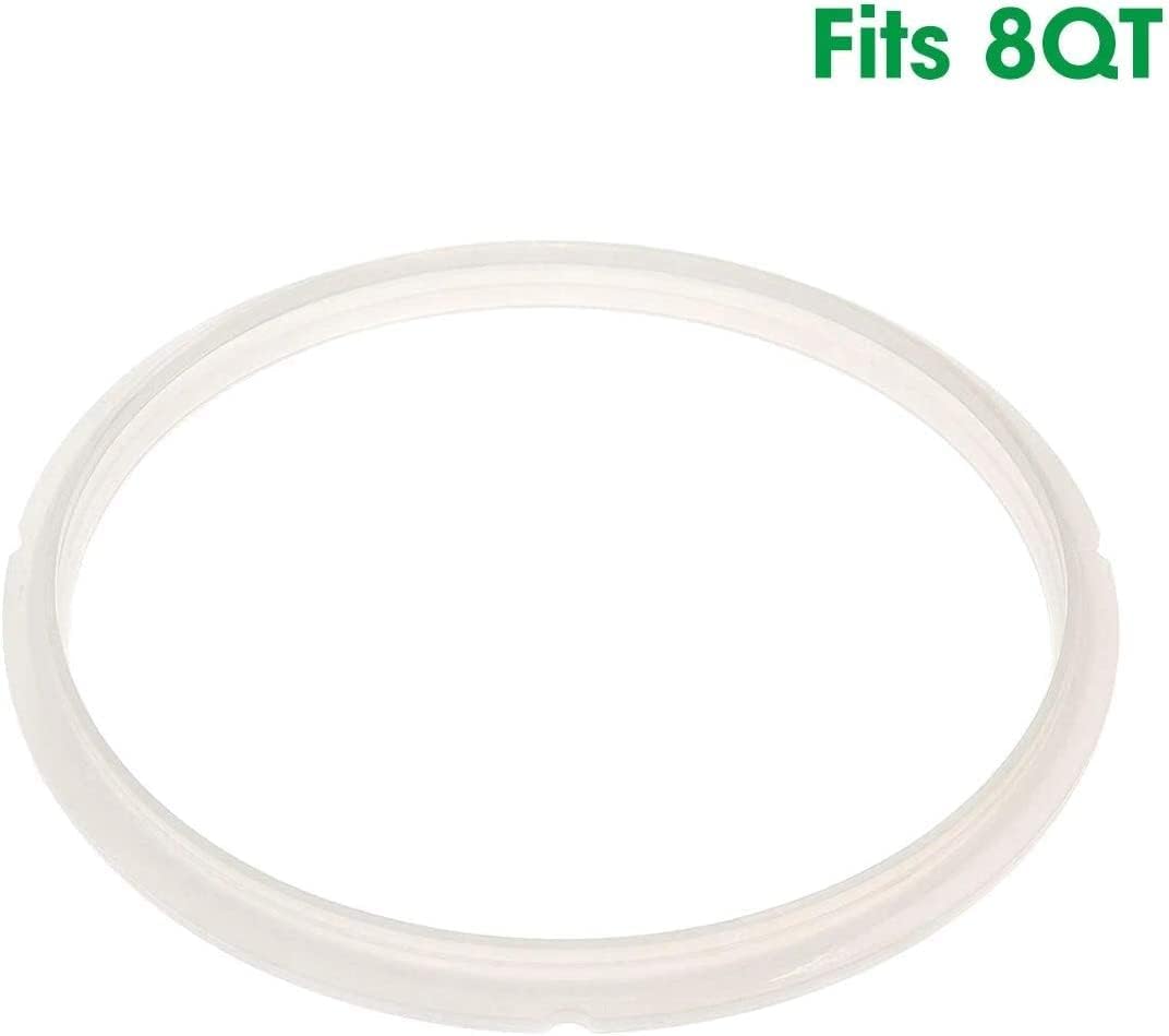 Silicone Sealing Ring Seal Gaskets Pressure Cooker Replacement for 3/6/8QT Crock Pot (8QT)