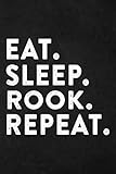  Medication Log Book - Eat Sleep Rook Repeat Funny Cute Card Game Gift Premium Quote: Simple Personal Medication Administration Planner & Record Log ... Organizer Journal Tracker Notebook,Goal