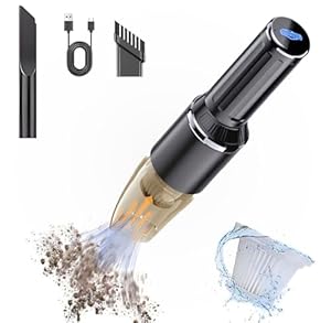 Decoze - Cordless Handheld Vacuums Cleaner - Rechargeable & Lightweight - 120W Power - Useful for Car, Home & Commercial Use (VC01, Black)