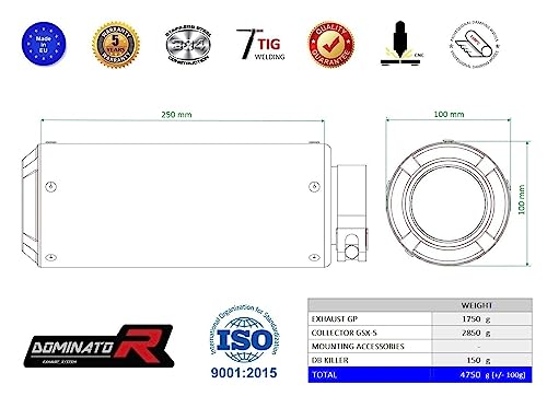 DOMINATOR Impianto di scarico Collettori Marmitta