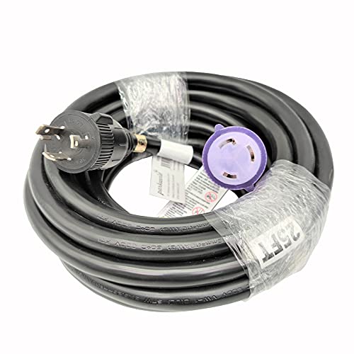 Image of Parkworld NEMA L6-30 Extension Cord, Locking 3-Prong, 30 AMP, 250 Volts, 7500 Watts (25FT)