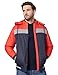 Amazon Brand - Symbol Men's Quilted Hooded Bomber Jacket (AW20-QH-HS-06_Orange_S)