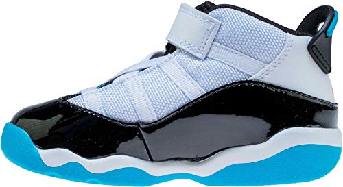 Nike Jordan 6 Rings TD CK0028-100 South Beach White/Black-Hyper Pink-Light Blue Fury-Cyber (4)2