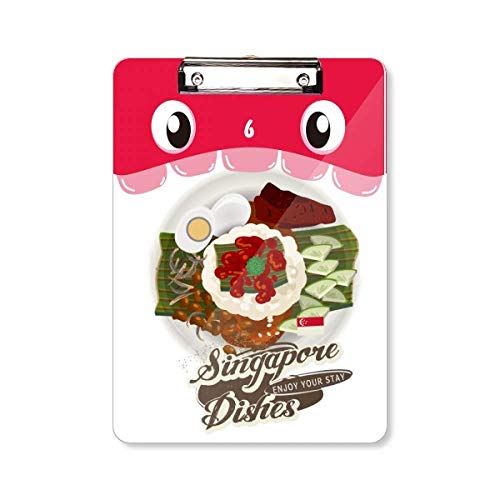 Presse-papiers traditionnel Nasi Lemak d'exception et pochette A4 premium