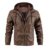 Contenu de la livraison : La livraison comprend 1 x Veste en Cuir pour hommes.