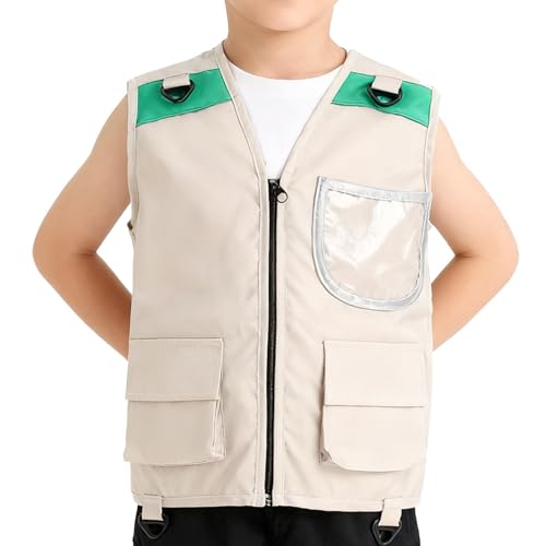 Generisch Angeljacke Für – Ärmellose Anzugjacke | Campingjacke Für Park, Zoo, Wandern, Erkundung, Rollenspiele Im Freien | Outdoor-Bekleidung Fürr Abenteuer