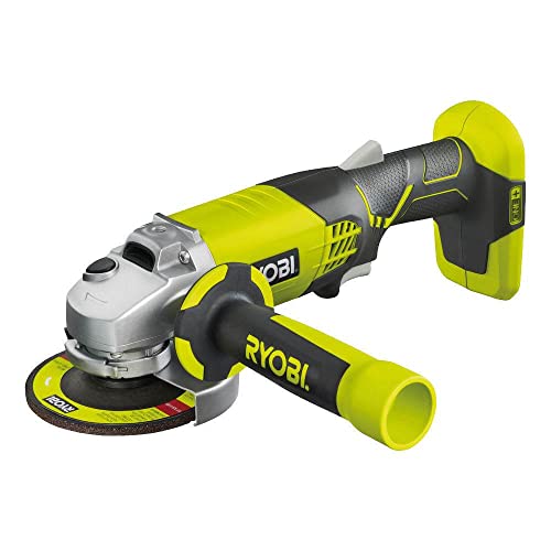 Ryobi Set meuleuse d'angle sans fil R18AG-120S 18V ONE+ système avec chargeur, batterie 2Ah et sac à outils, meuleuse d'angle sans fil 5133004460