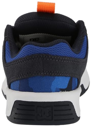 DC Boy's Unisex-Child Lynx Zero Youth Skate Shoe, Shady Blue/Orange, 13 Little Kid3