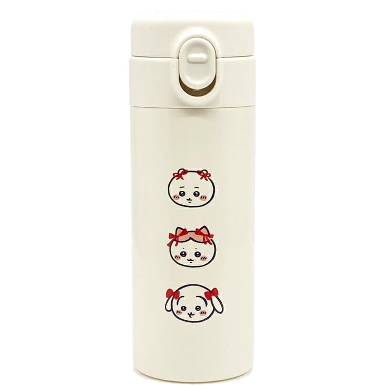 Amazon｜ちいかわ ワンタッチステンレスボトル 350ml リボン｜水筒